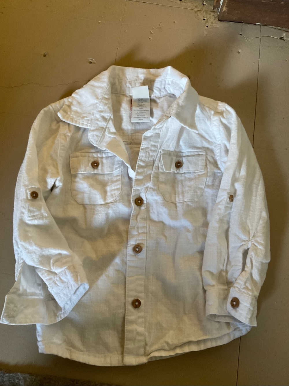 Toddler Boys Button Down Shirt Lot 3T Cat & Jack, C&C California Blue and White